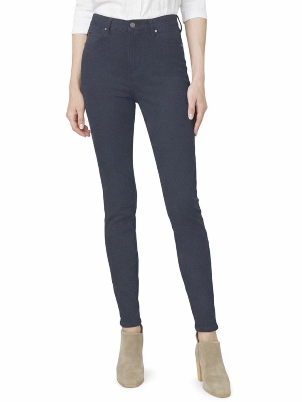 NWT Buffalo David Bitton High Rise Skinny Tencel Pants Dark Blue Size 14